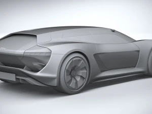 Conceito Audi PB18 E-tron Modelo 3D