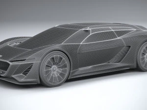 Conceito Audi PB18 E-tron Modelo 3D