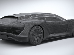 Audi PB18 E-tron Concept 3D Модель