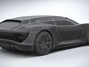 Conceito Audi PB18 E-tron Modelo 3D