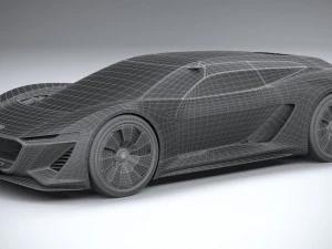 Conceito Audi PB18 E-tron Modelo 3D