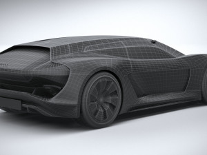 Audi PB18 E-tron Concept 3D Модель