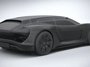 Conceito Audi PB18 E-tron Modelo 3D