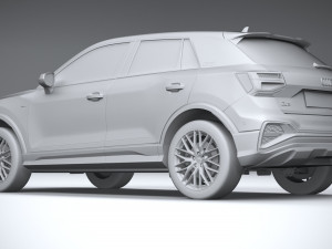 Audi Q2 S-line 2021 3D Model