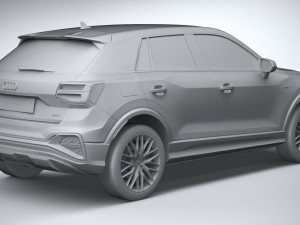 Audi Q2 S-line 2021 3D Model