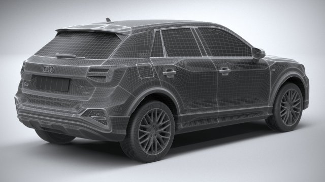 audi q2 s-line 2021 3D Model in SUV 3DExport