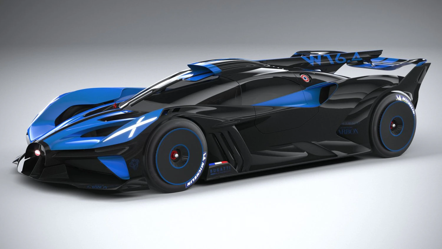 Bugatti Bolide Concept 2020 3D Model .c4d .max .obj .3ds .fbx .stl .blend 