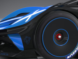 Bugatti Bolide Concept 2020 3D 모델