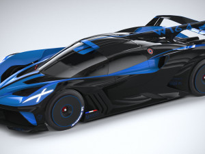 Bugatti Bolide Concept 2020 3D 모델