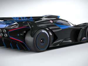 Bugatti Bolide Concept 2020 3D 모델