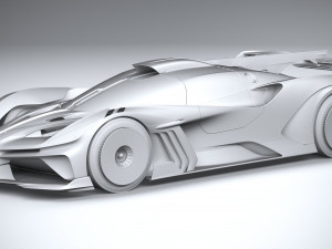 Bugatti Bolide Concept 2020 3D 모델
