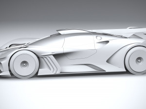Bugatti Bolide Concept 2020 3D 모델