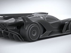 Bugatti Bolide Concept 2020 3D 모델