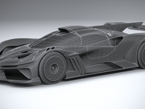 Bugatti Bolide Concept 2020 3D 모델