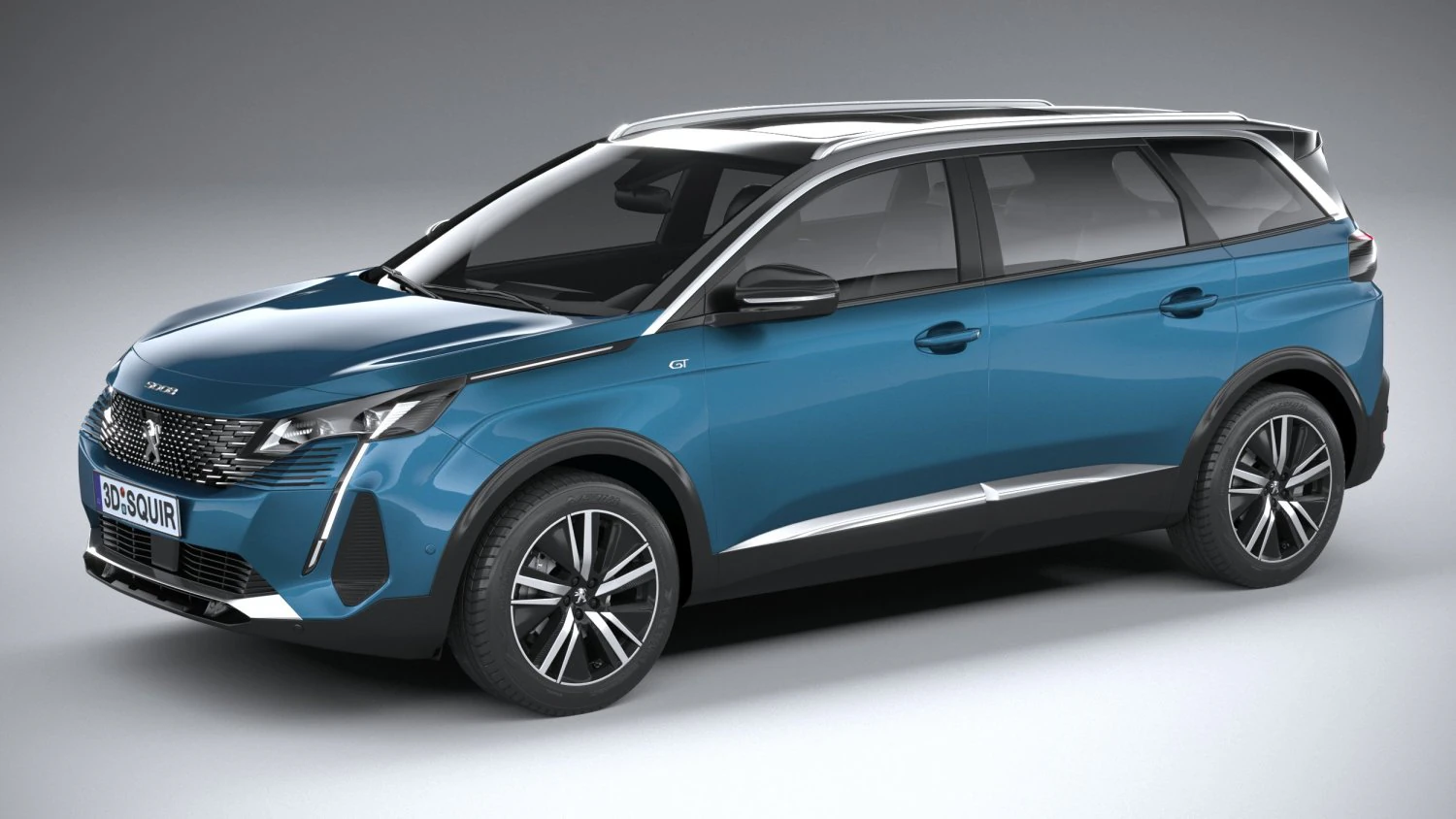 Peugeot 5008 2021 3D Model .c4d .max .obj .3ds .fbx .stl .blend 