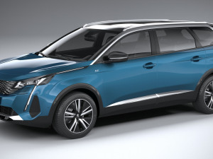 peugeot 5008 2021 3D Model