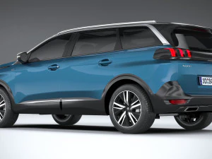 Peugeot 5008 2021 3D Model