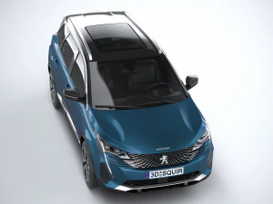 Peugeot 5008 2021 3D Model