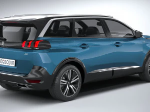 Peugeot 5008 2021 3D Model