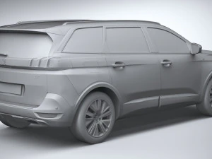Peugeot 5008 2021 3D Model