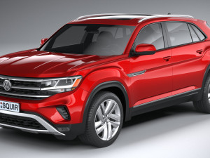 Volkswagen Atlas Cross Sport Regular 2021 3D Модель