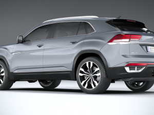 Volkswagen Atlas Cross Sport R-line 2021 3D 모델