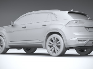 Volkswagen Atlas Cross Sport R-line 2021 3D 모델