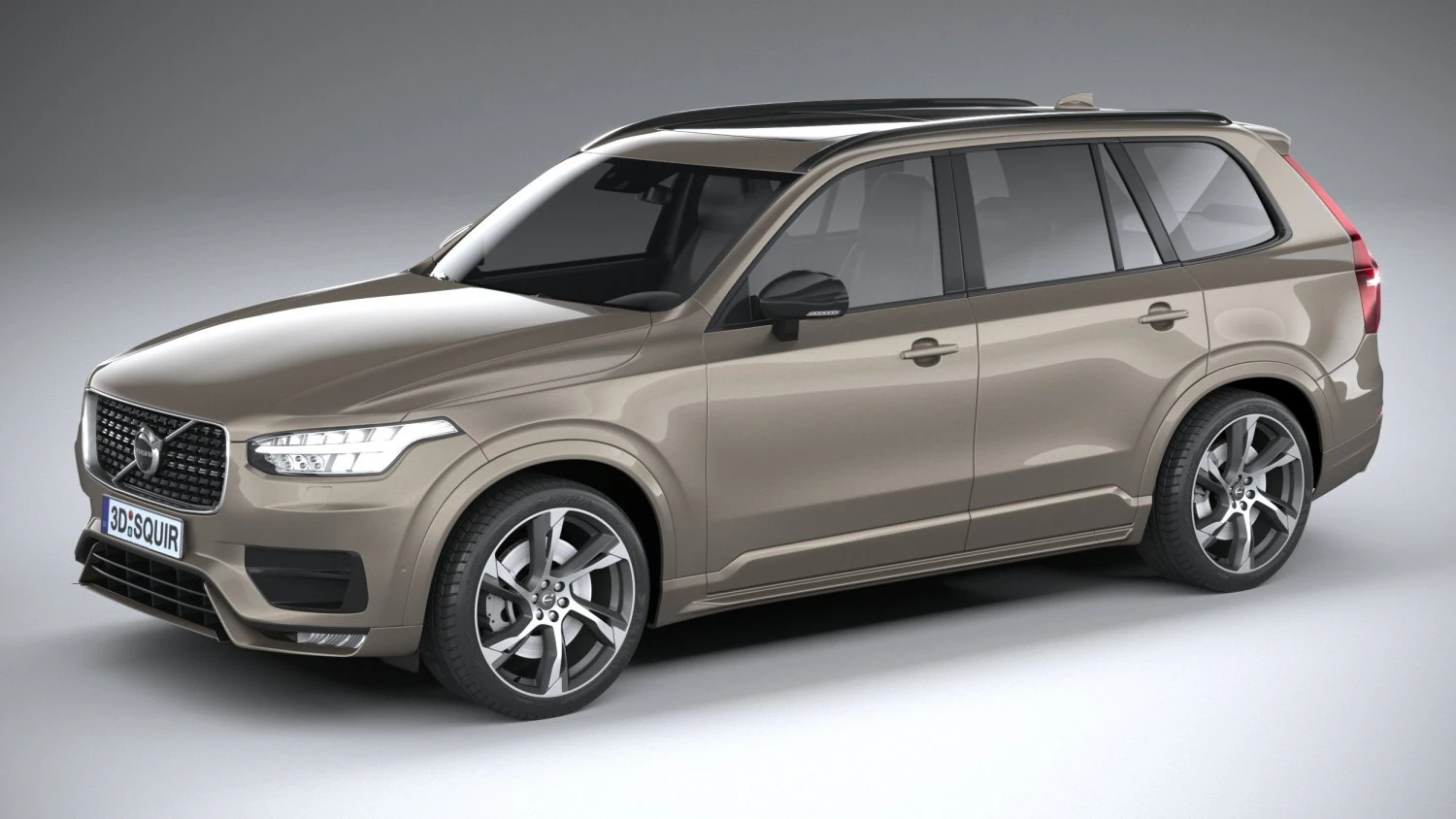 Volvo XC90 R-Design 2020 3D Model .c4d .max .obj .3ds .fbx .stl .blend 