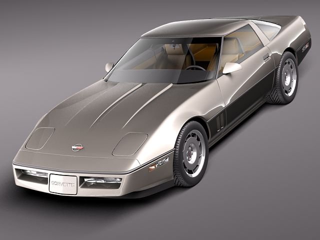 Chevrolet Corvette C4 Coupe 3D Model .c4d .max .obj .3ds .fbx .stl .blend 