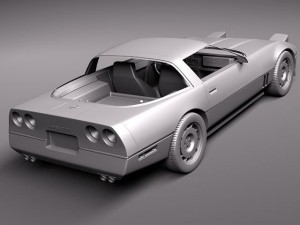 Chevrolet Corvette C4 Coupe 3D Model