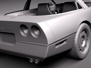Chevrolet Corvette C4 Coupe 3D Model