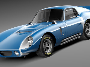 Shelby Daytona Cobra Coupe 1964 3D Model