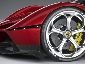 Alfa Romeo 8C-R Tazio 2020 3D Модель