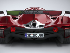 Alfa Romeo 8C-R Tazio 2020 3D Модель