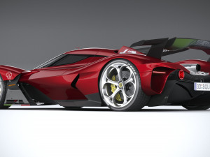 Alfa Romeo 8C-R Tazio 2020 3D Модель