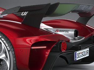 Alfa Romeo 8C-R Tazio 2020 3D Модель