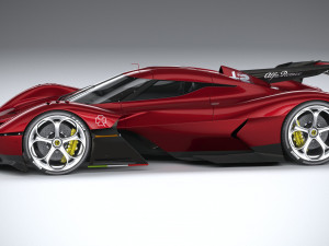 Alfa Romeo 8C-R Tazio 2020 3D Модель