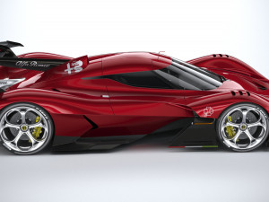Alfa Romeo 8C-R Tazio 2020 3D Модель