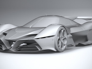 Alfa Romeo 8C-R Tazio 2020 3D Модель