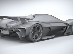 Alfa Romeo 8C-R Tazio 2020 3D Модель