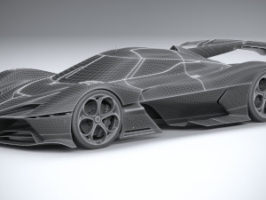Alfa Romeo 8C-R Tazio 2020 3D Модель