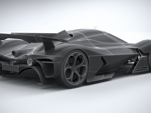 Alfa Romeo 8C-R Tazio 2020 3D Модель