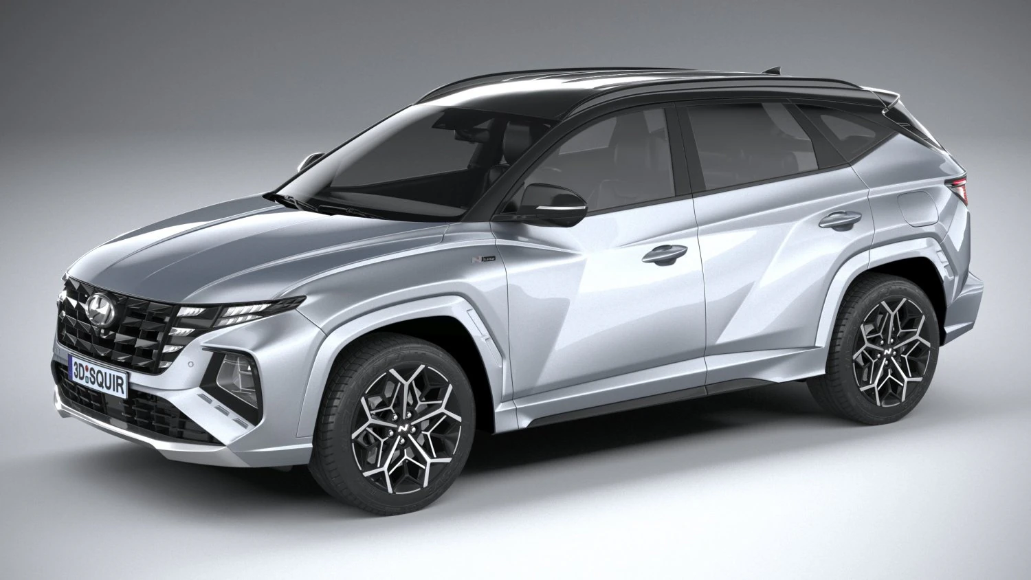 Hyundai Tucson N-line 2021 3D Model .c4d .max .obj .3ds .fbx .stl .blend 