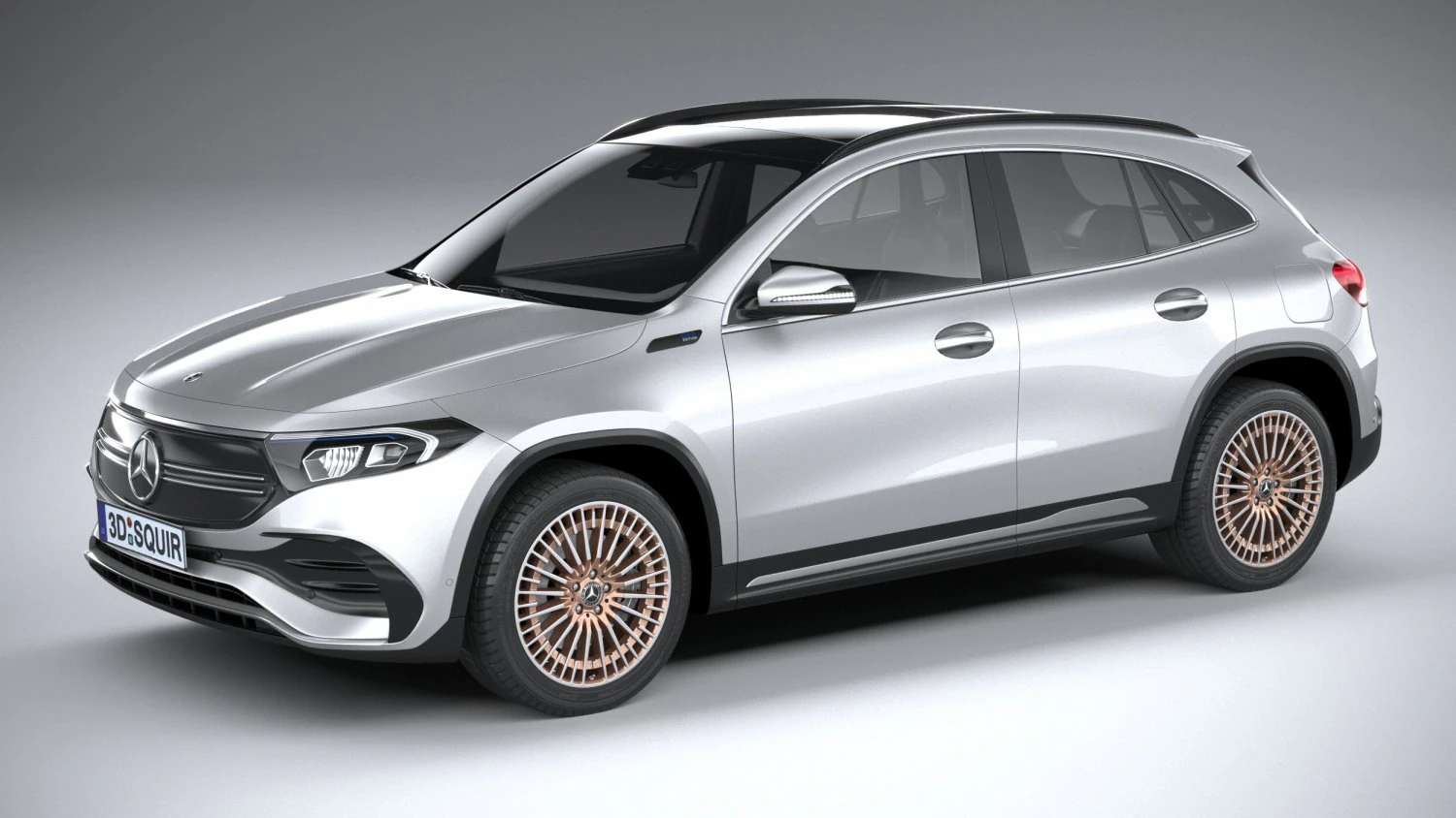 Mercedes-Benz EQA 2022 3D Model .c4d .max .obj .3ds .fbx .stl .blend 