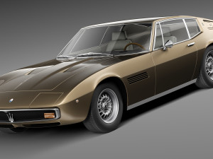 Maserati Ghibli 4900 SS Coupe 1970 3D मॉडल