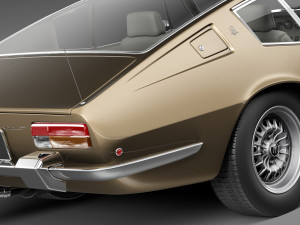 Maserati Ghibli 4900 SS Coupe 1970 3D Модель