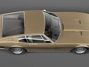 Maserati Ghibli 4900 SS Coupe 1970 3D Model