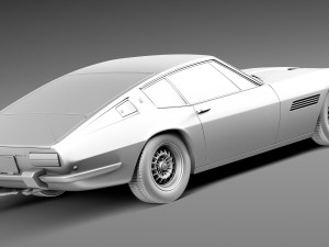Maserati Ghibli 4900 SS Coupe 1970 3D Модель