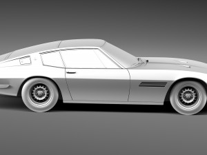 Maserati Ghibli 4900 SS Coupe 1970 3D Модель
