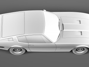 Maserati Ghibli 4900 SS Coupe 1970 3D Модель